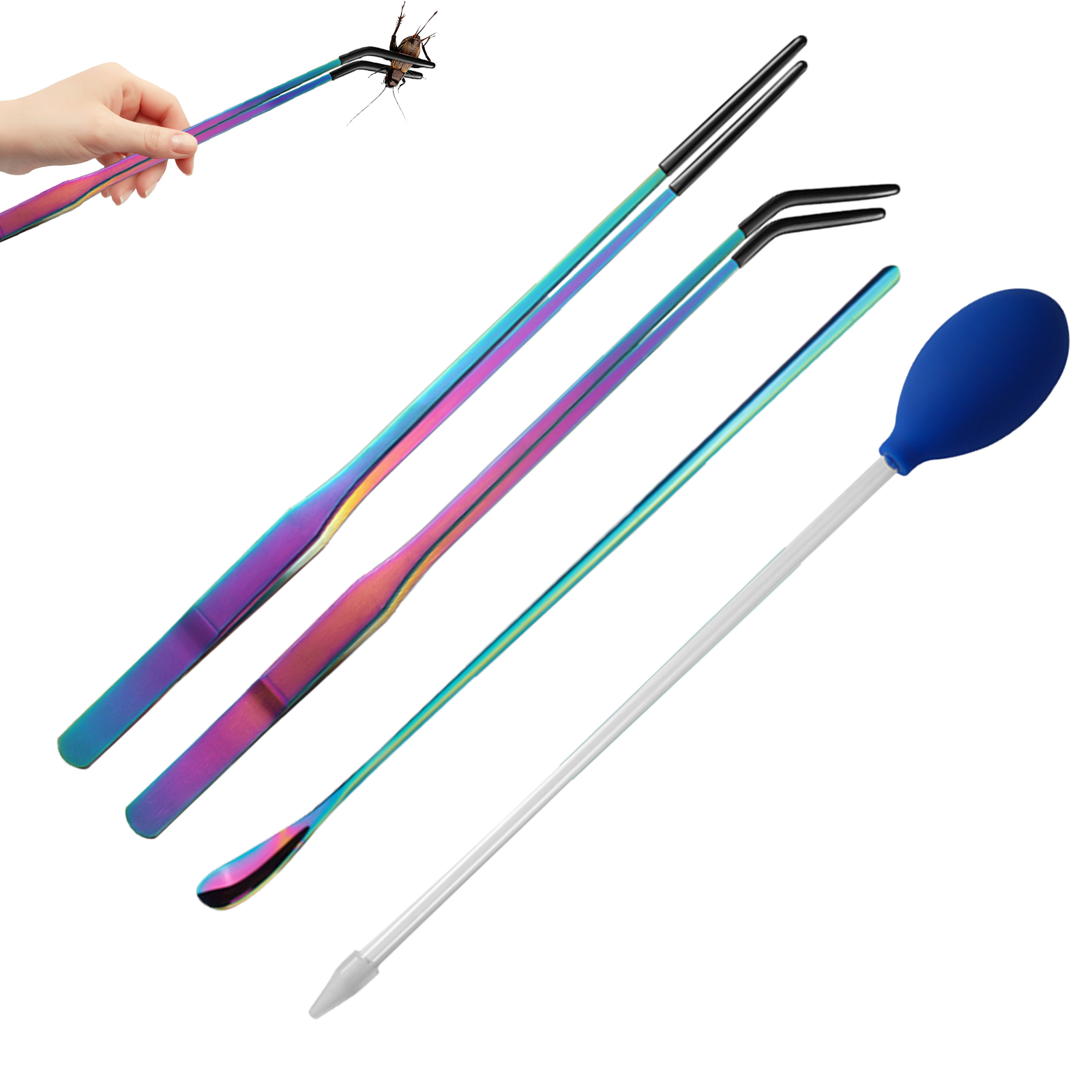 Aquarium Plant Nutrients - Reptile Feeding Tweezers Pet Food Tongs
