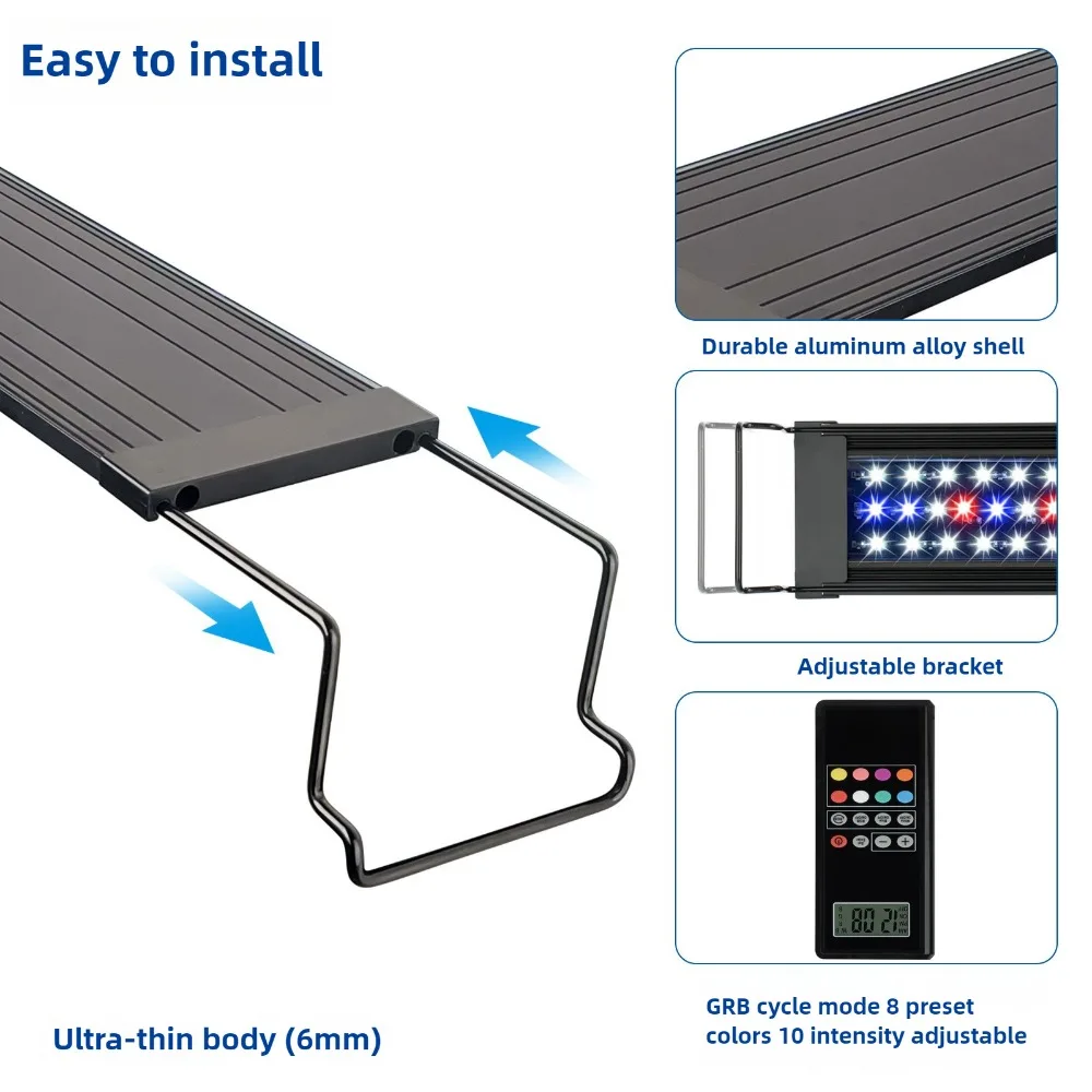 Planted Aquarium Algae Control - Programmable LED Aquarium Light,Remote Control LED