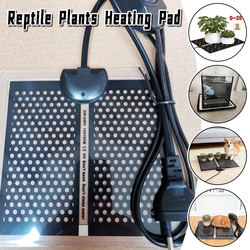 Planted Aquarium Heater - 28x28cm Reptile Heat Mat Plants Heating