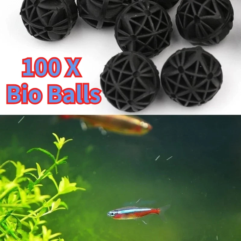 Aquarium Plant Fertilizer - 50/100Pcs Home Aquarium Pond Bio Balls