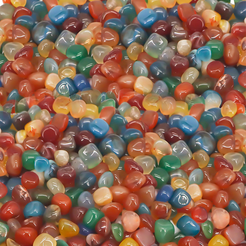 Planted Aquarium Air Stone - 100~500g Colorful Pebbles Aquarium Decoration Natural