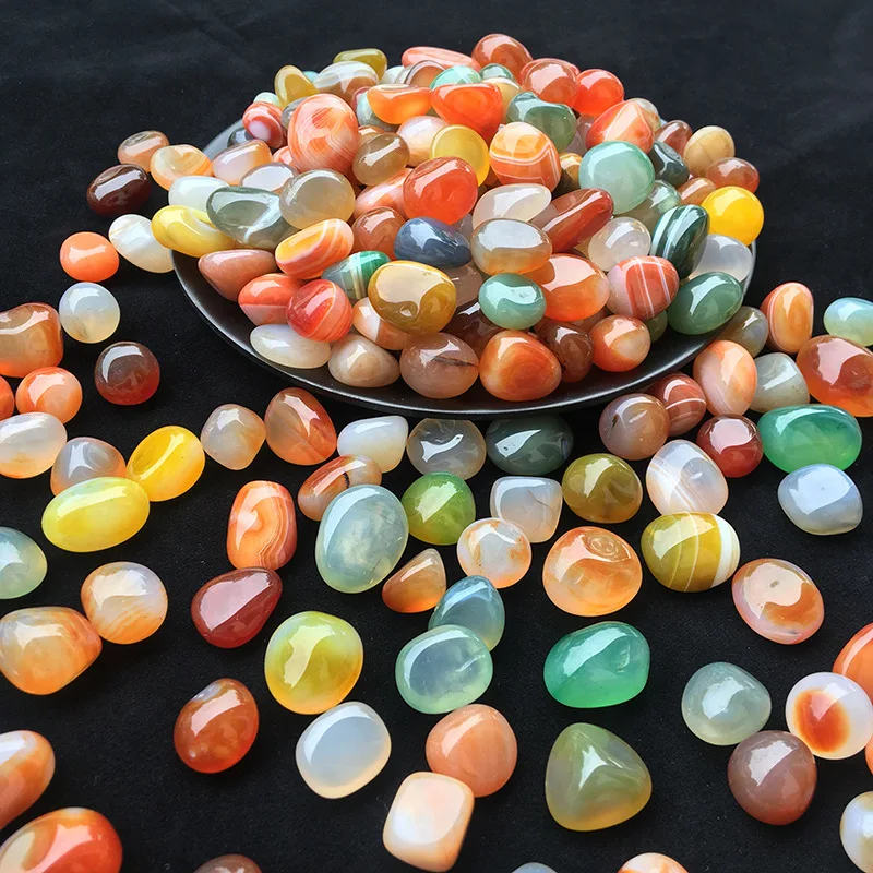 Planted Aquarium Air Stone - Luxury 100g Natural Agate Crystal Pebbles