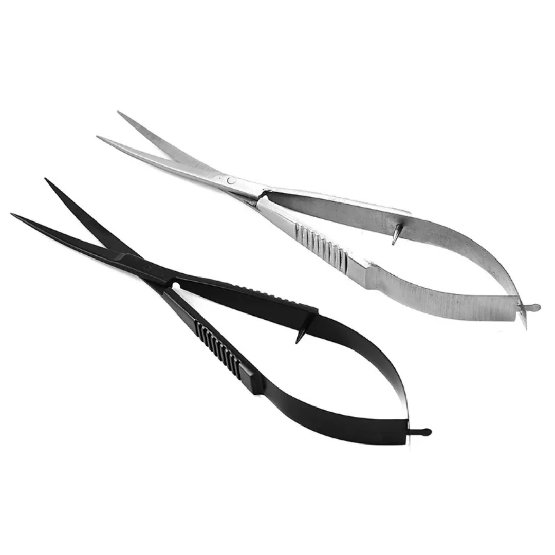 Aquarium Plant Utensils - Curved Straight Spring Scissor Aquarium Aquascaping
