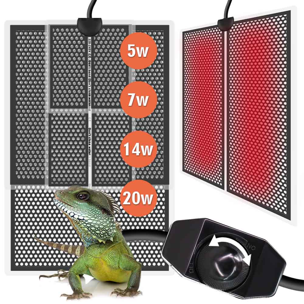 Planted Aquarium Heater - 5/7/14/20W Reptile Heat Mat Plants Heating
