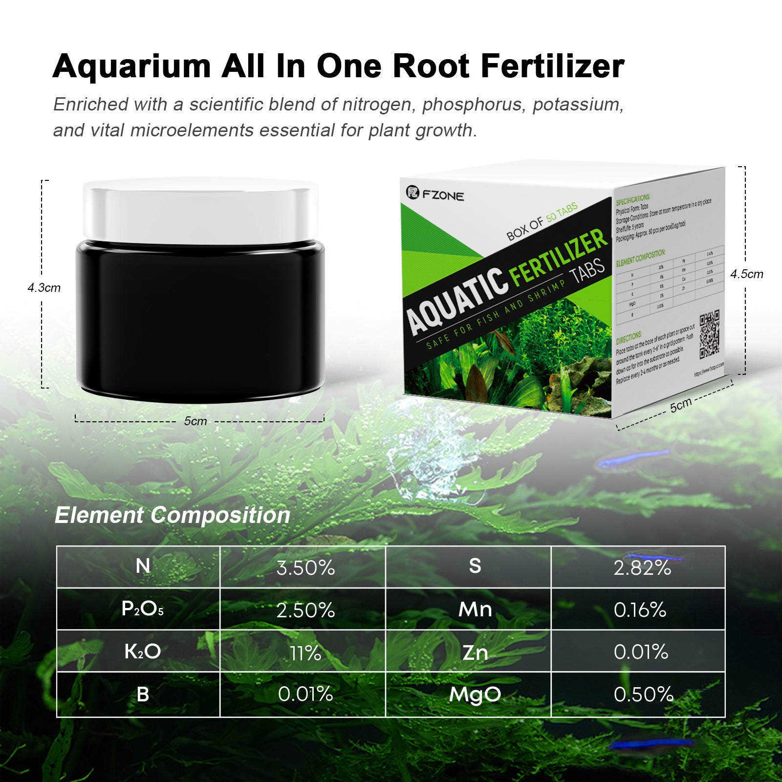 FZONE Aquarium Root Tabs Plant - Aquarium Plant Root Fertilizer recensie en prijs