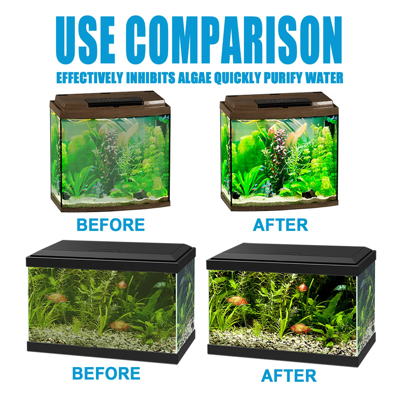 Fish Tank Algaecide Tablets，Cl - Planted Aquarium Algae Control recensie en prijs