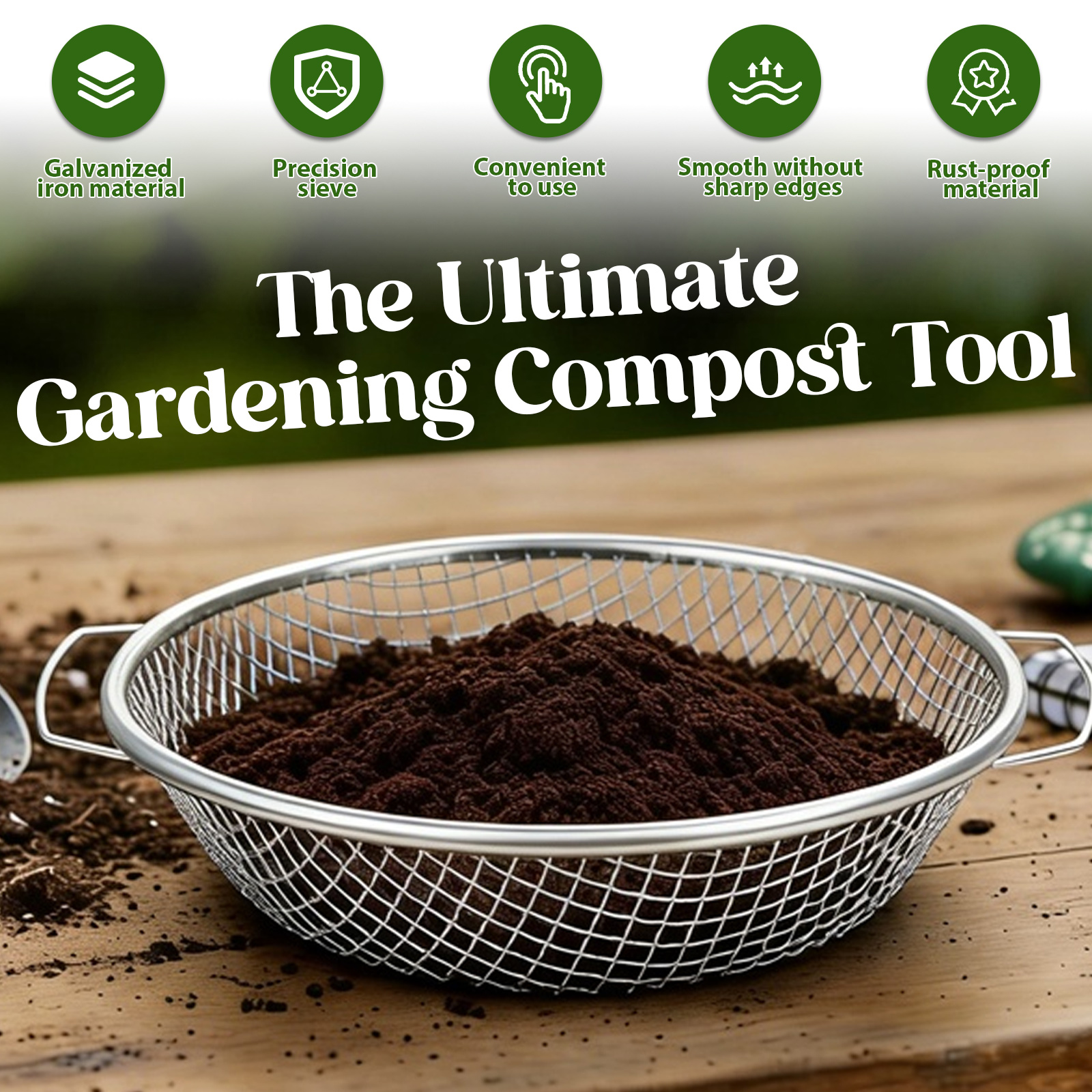 3Pcs Gardening Soil Sifter 3/6 - Tissue Culture Plant recensie en prijs