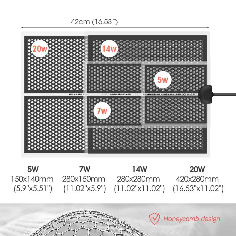 5/7/14/20W Reptile Heat Mat Pl - Planted Aquarium Heater recensie en prijs
